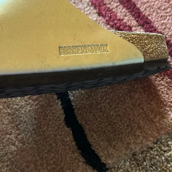 Birkenstock Tan Footbed Sandals - Picture 2 of 5